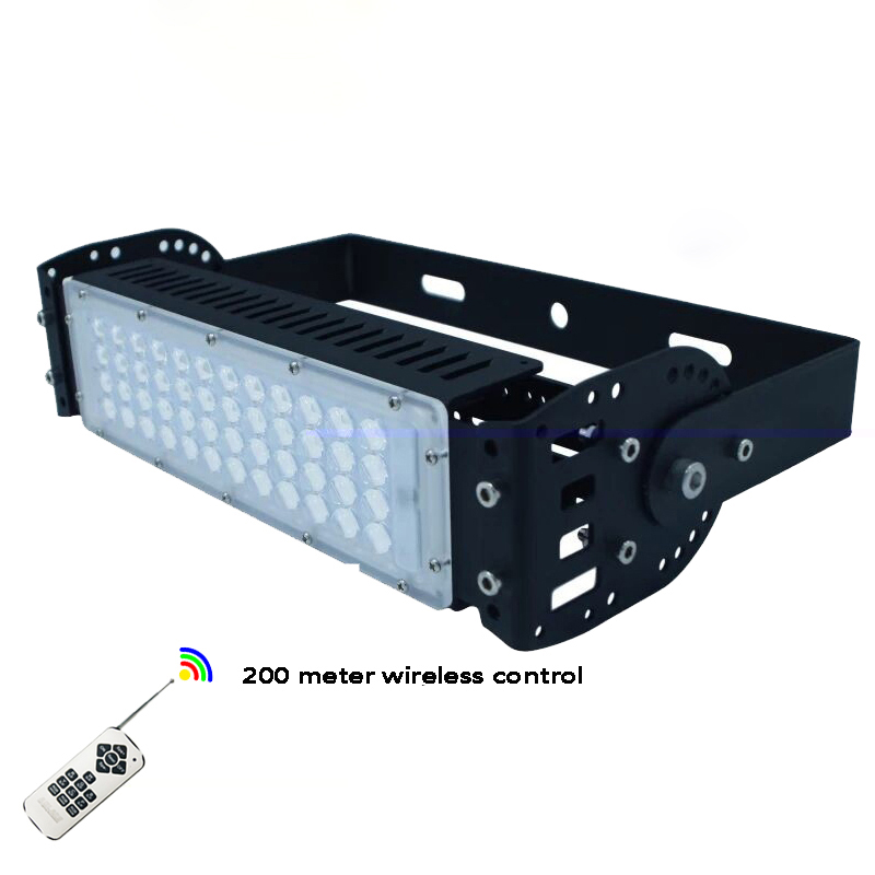 Outdoor remote control 50w RGB led flood light