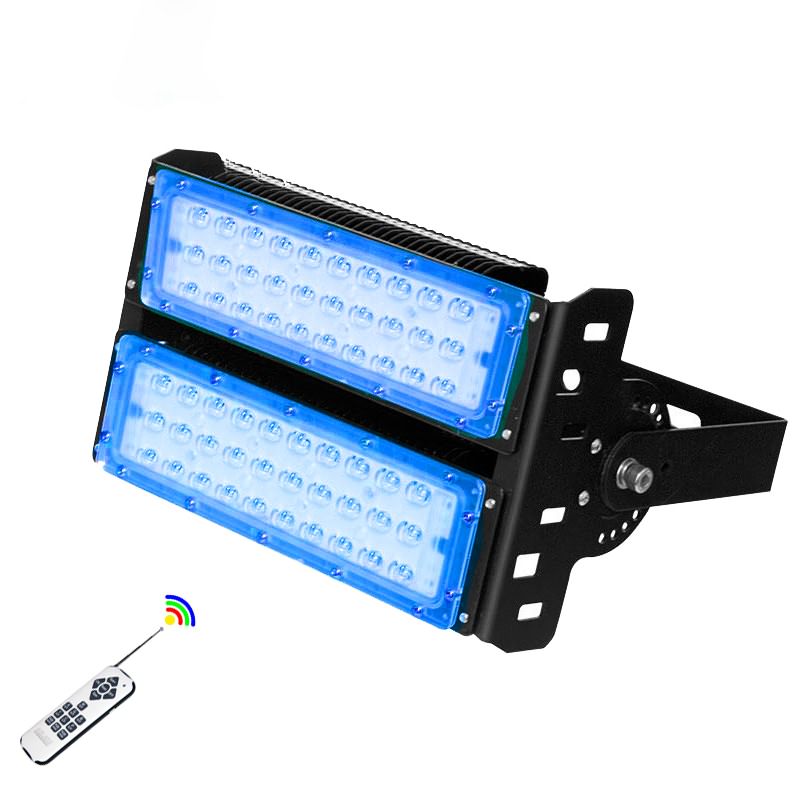 Outdoor remote control 100w RGB led flood light