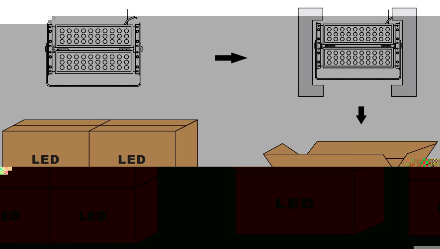 outdoor RGB led flood light 100w