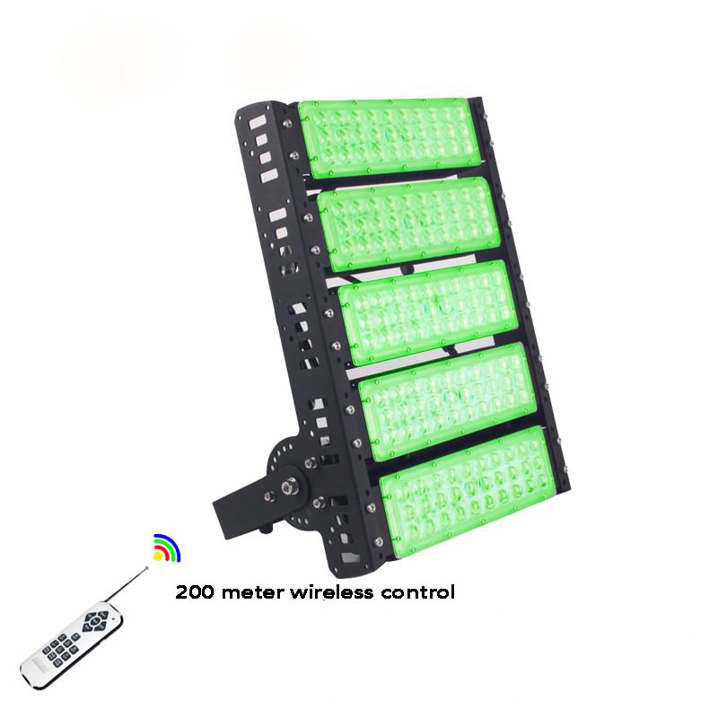 Outdoor remote control 250w RGB led flood light