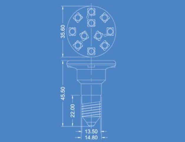 Auto RGB amusement light for amusement park