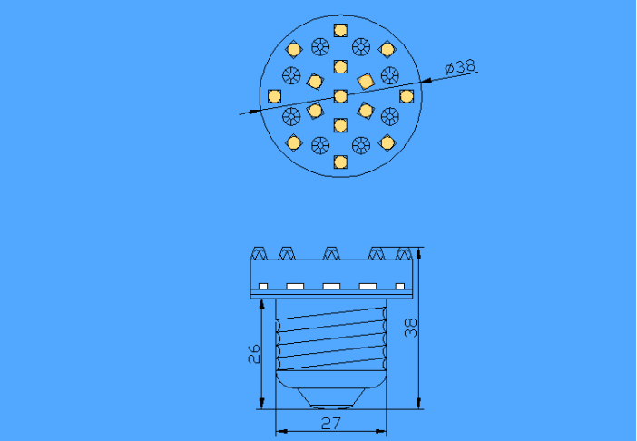 cabochon led amusement lights e27