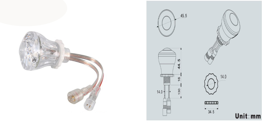 5050 smd rgb led pixel light waterproof