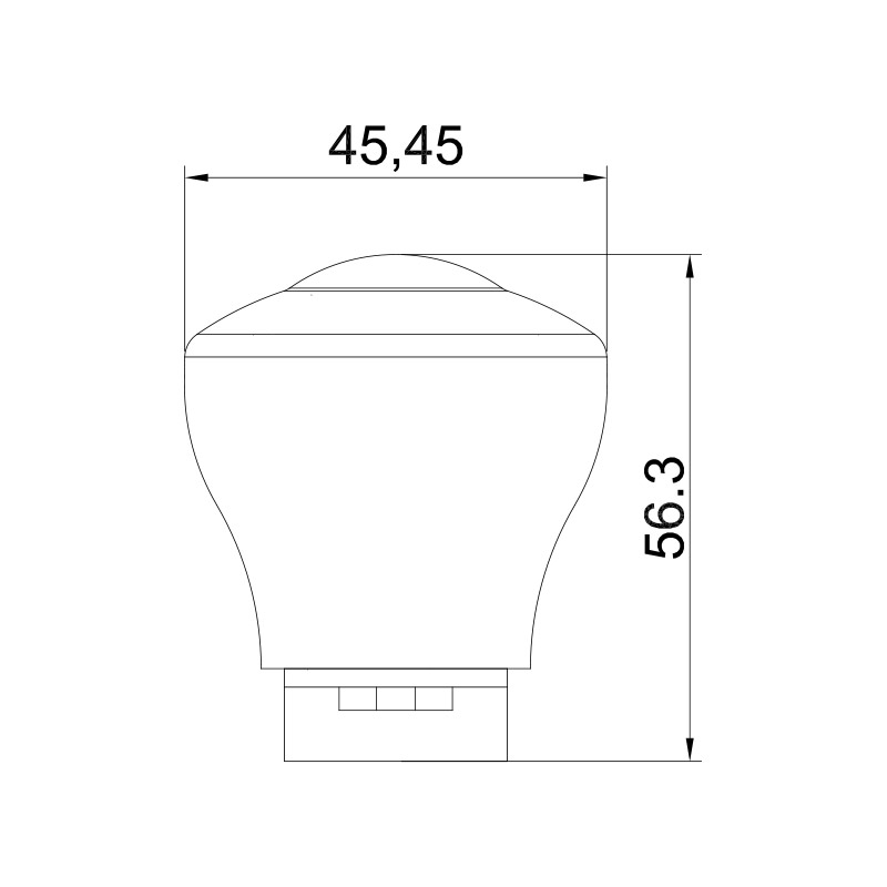E10 LED Amusement Lamp Housing 45MM
