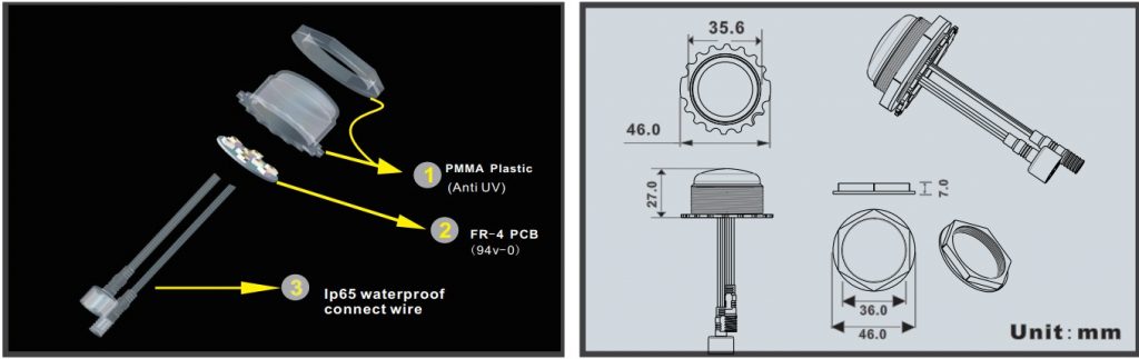 5050smd led pixel amusement park bulbs