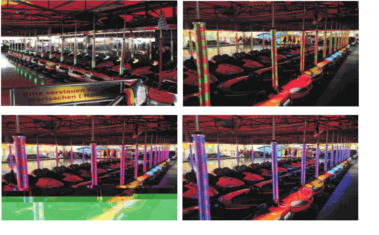 Programmed bumper car led light