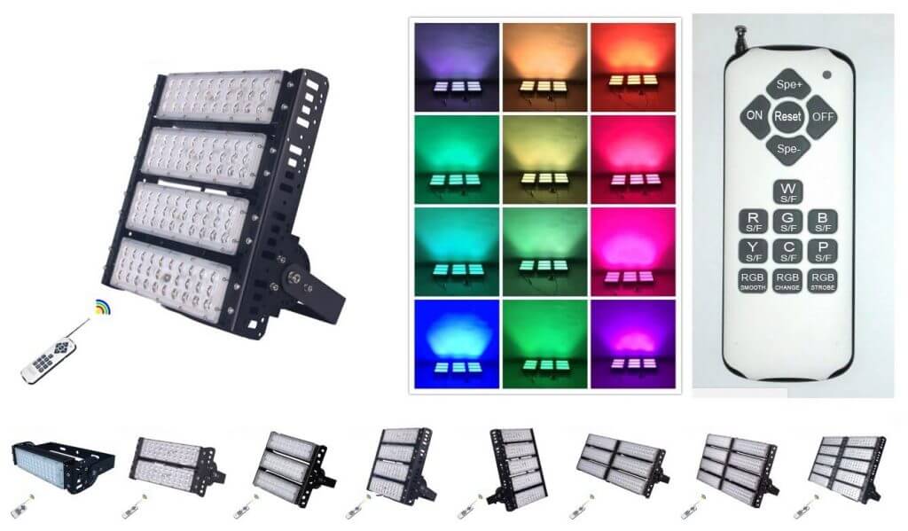 wireless control RGB LED floodlight