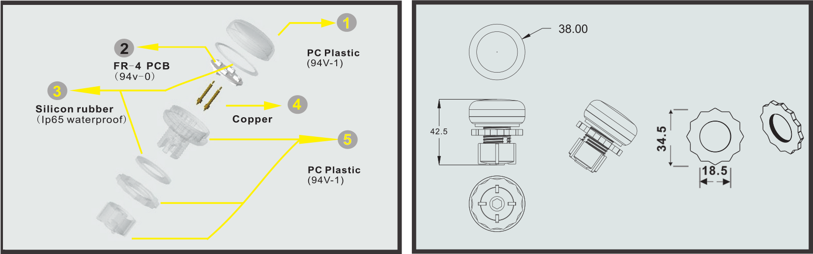 waterproof Playground lighting fixtures