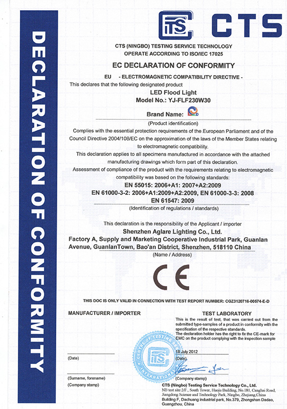 Ce certificate